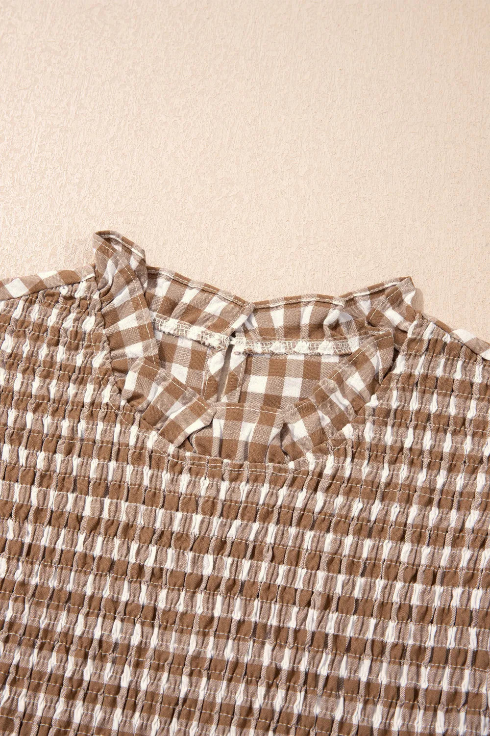 ~PREORDER~ Sweet on Gingham Shirred Peplum Top ~PREORDER~