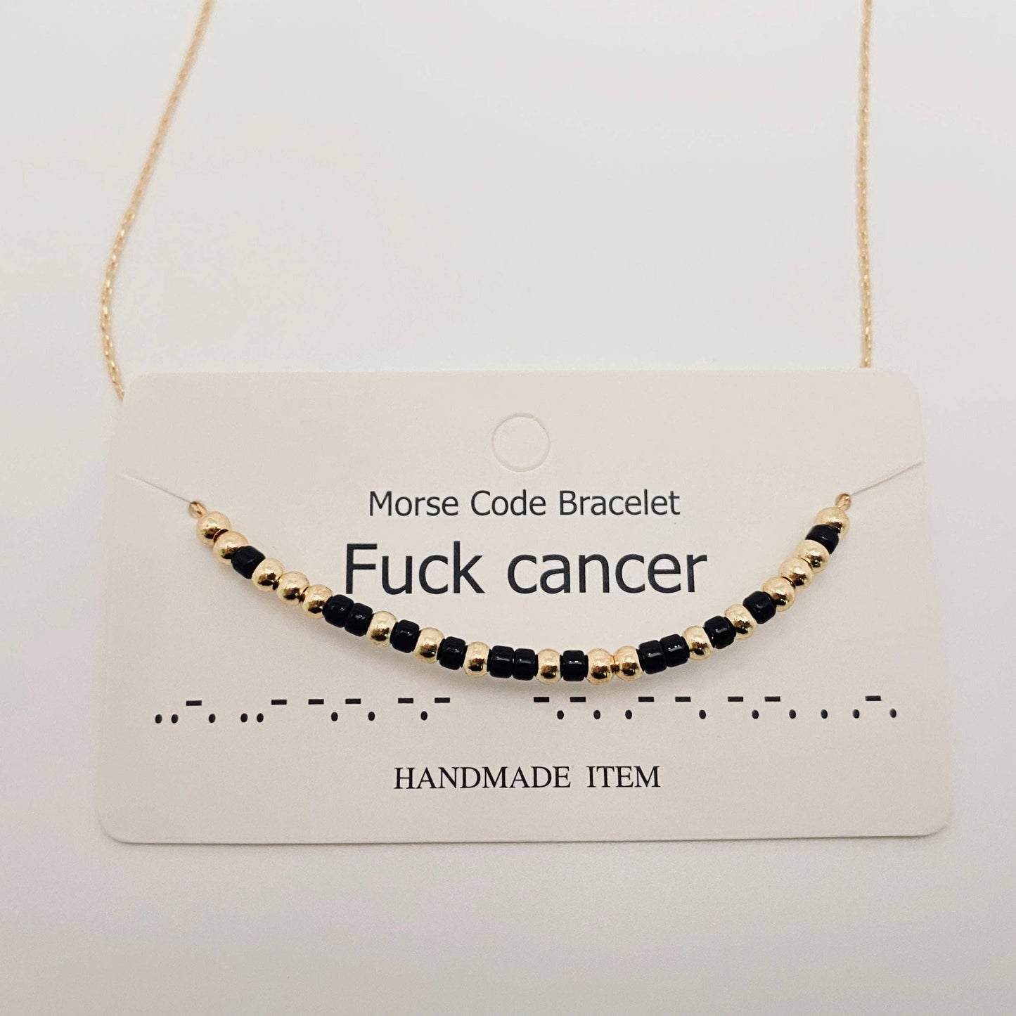 Personality Handmade Morse Code Necklace with Card