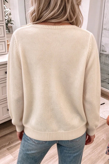 ~PREORDER~ Garden Glow Embellished Floral Sweater ~PREORDER~