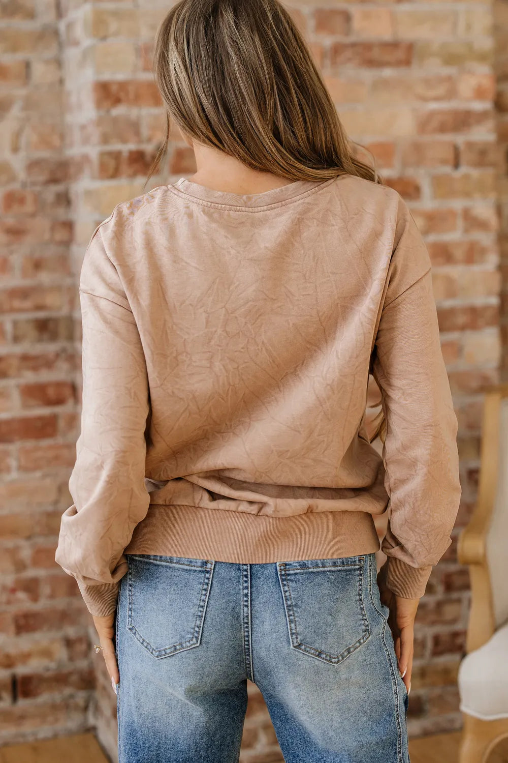 ~PREORDER~ Saved by Grace Dune Mineral Wash Embroidered Sweatshirt ~PREORDER~