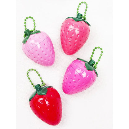 Strawberry Gloss Keychain | Strawberry Lip Gloss with Key Ring