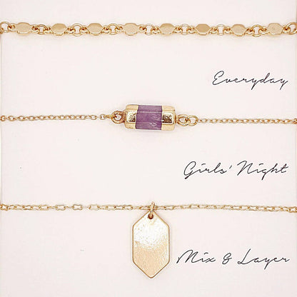 “3‑Piece Assorted Layering Pendant Necklace Set in Gift Box”

“Everyday layering necklace trio – 16, 17 & 18-inch chains”

“Chic pendant layering set ready to gift from B7 Boutique”