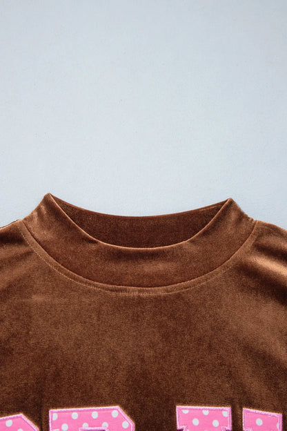 ~PREORDER~ Pray in Velvet Embroidered Sweatshirt ~PREORDER~