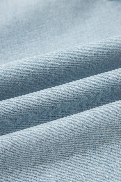 Coastal Cutoff Straight Jeans – Light Wash Raw Hem Crop Denim