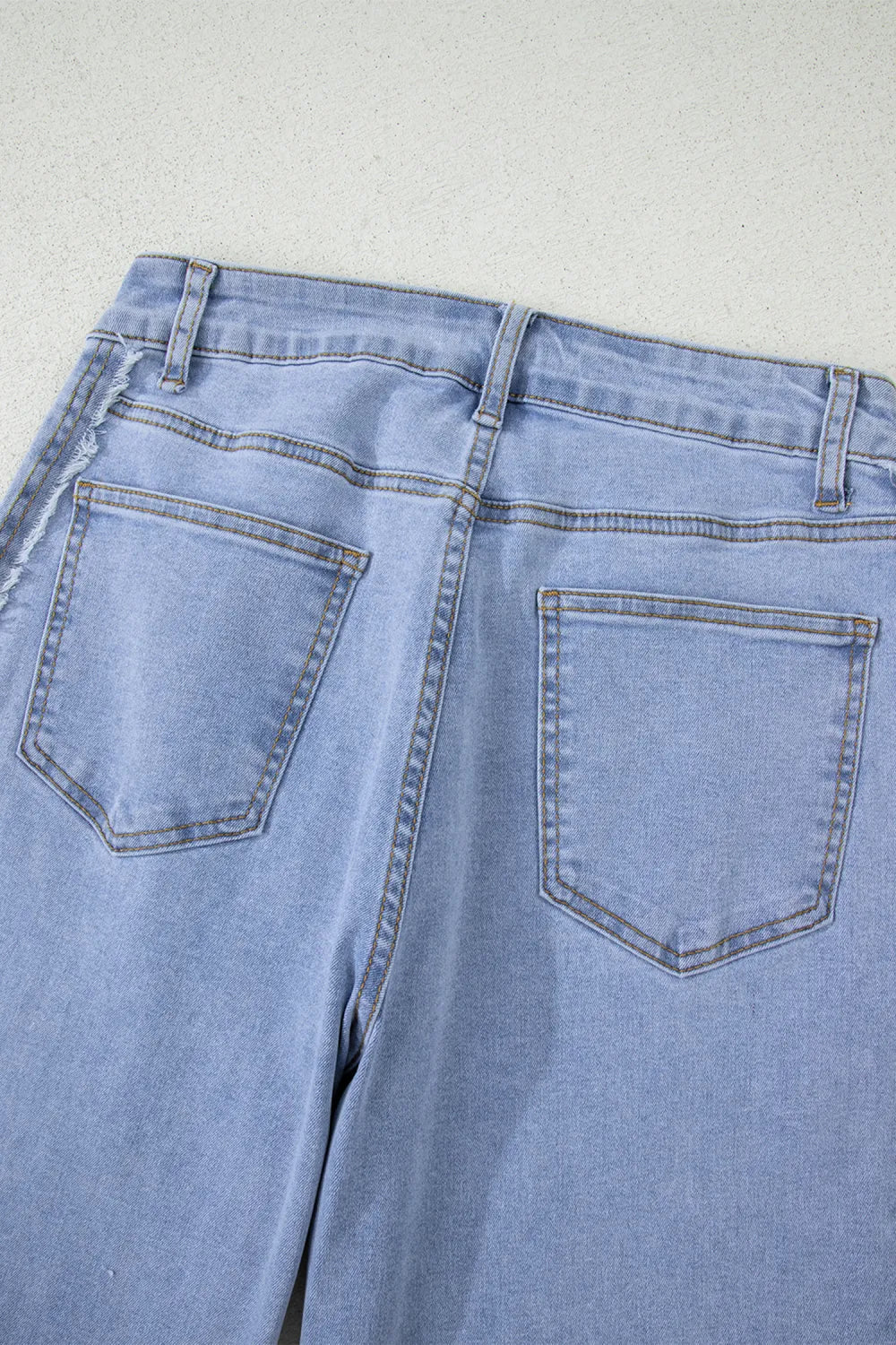 ~PREORDER~ Side Hustle Frayed Panel Wide Leg Jeans ~PREORDER~