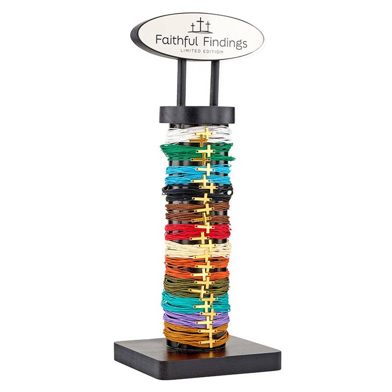 Faithful Findings Cross Woven Bracelet | Adjustable Multi-Color Faith Bracelet