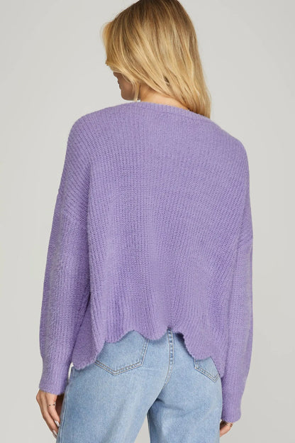 Lavender Daydream Knit Sweater