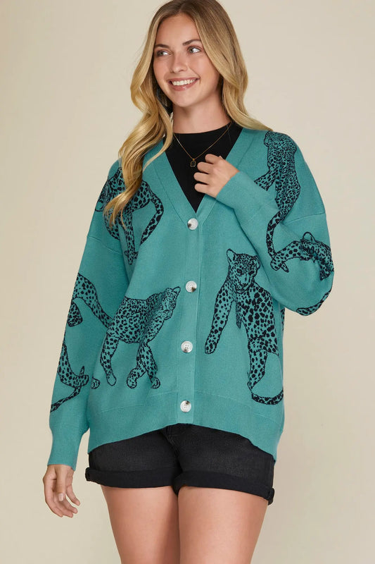 Wild Intentions Cheetah Cardigan