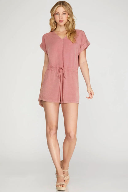 Easy Breezey Drawstring Romper