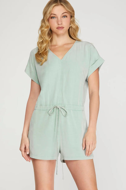 Easy Breezey Drawstring Romper