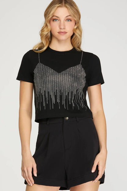 After Dark Rhinestone Tee