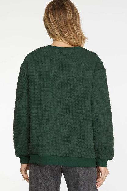 Evergreen Comfort Textured Pullover