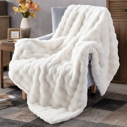 Features:

🤍 Ultra-soft faux fur for a luxe, cozy feel
🐻‍❄️ Plush texture that adds warmth and style
🛋️ Perfect for couches, beds, and cozy corners
✨ Boutique-style home décor piece
❄️ Ideal for chilly nights and year-round snuggling
🎁 Makes a perfect gift (if you can part with it 😉)

Size:

50" x 70"

Materials:

Faux fur plush fabric