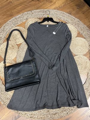 Long Sleeve Pocket Dress