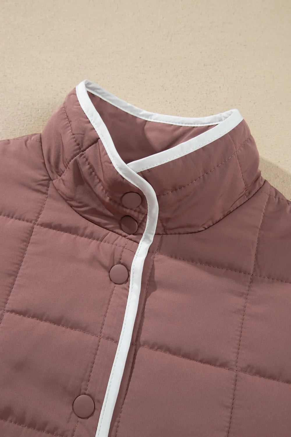 ~PREORDER~ Cocoa Rose Quilted Contrast Trim Jacket ~PREORDER~