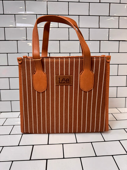 Lee Striped Canvas Tote Bag