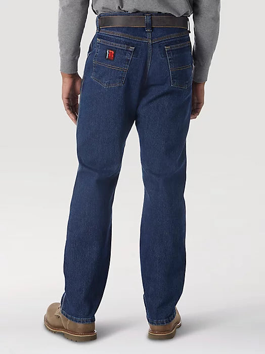 WRANGLER® RIGGS WORKWEAR® ADVANCED COMFORT FIVE POCKET JEAN IN MID STONE