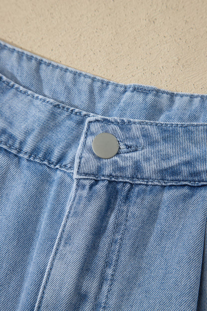 ~PREORDER ~ Myosotis Scalloped Trim Casual Denim Shorts ~PREORDER ~