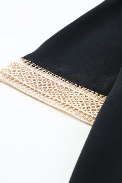~PREORDER ~ Lace Trim V Neck Blouse ~PREORDER ~