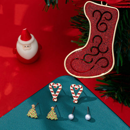 Merry Little Trio Set | Christmas Stud Earrings & Ornament Gift Set