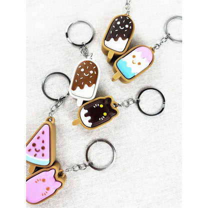 Popsicle Clicker Keychain | Cute Ice Cream Fidget Keychain