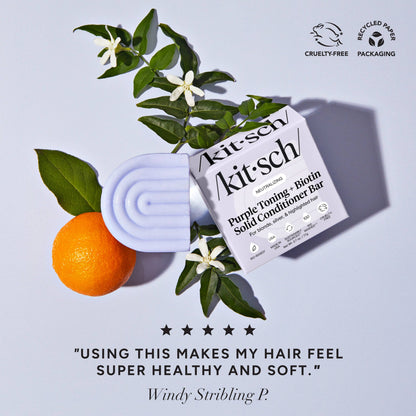 Purple Toning Shampoo & Conditioner Bar Combo for Color-Treated & Grey Hair by Kitsch