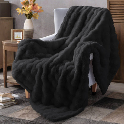 Features:

🖤 Ultra-soft faux fur for a rich, cozy feel
🐻 Plush texture that adds warmth and style
🛋️ Perfect for couches, beds, and layering
✨ Sleek black color for a modern, elevated look
❄️ Ideal for chilly nights and year-round comfort
🎁 Makes a perfect gift (or keep it for yourself 😉)

Size:

50" x 70"

Materials:

Faux fur plush fabric