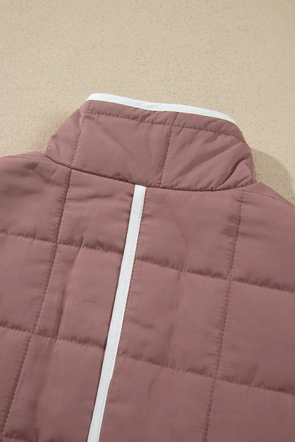 ~PREORDER~ Cocoa Rose Quilted Contrast Trim Jacket ~PREORDER~