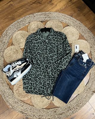 Lightweight Cheetah Cinched Jacket