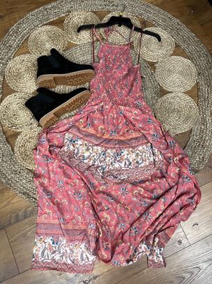 Floral two length romper