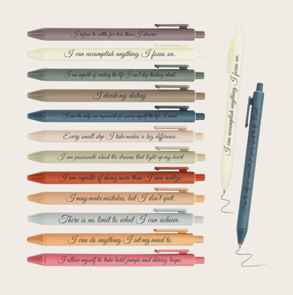 Miscellaneous Affirmation Ballpoint Pens | Inspirational Quote Pens