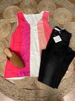 Bibi Pink striped tank