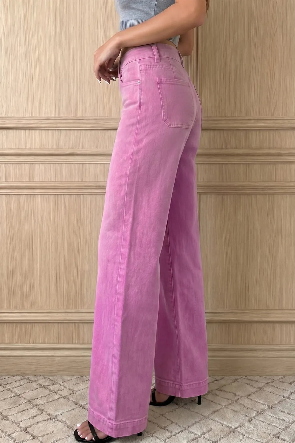 ~PREORDER~ Bonbon Double Button Wide Leg Jeans ~PREORDER~