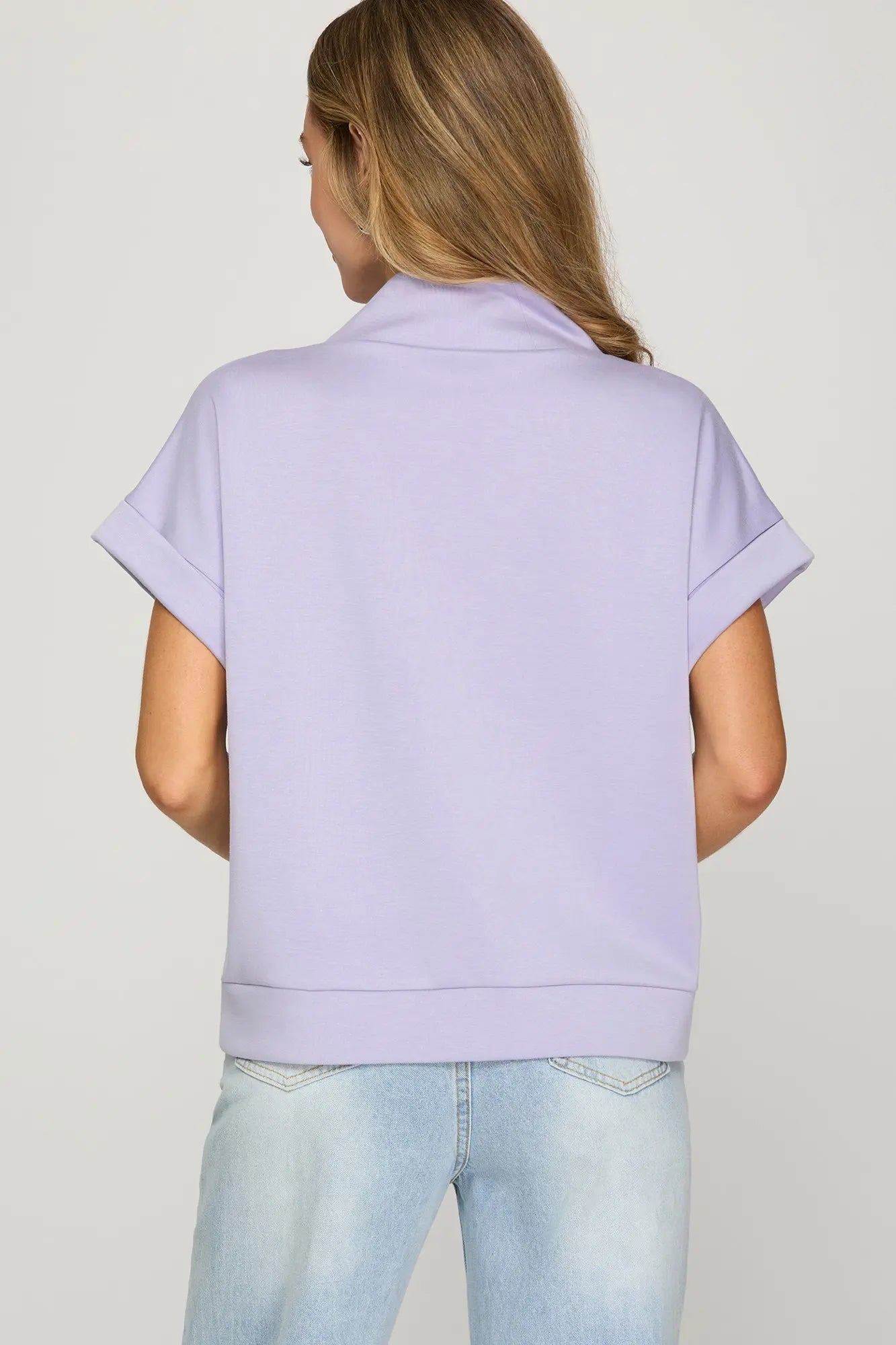 Zip Into Comfort | Short Sleeve Pullover Top