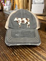 Cow Print Hat