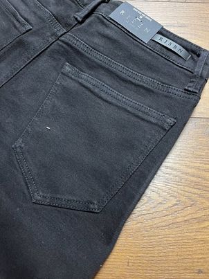 Risen Black High Rise Jean Shorts