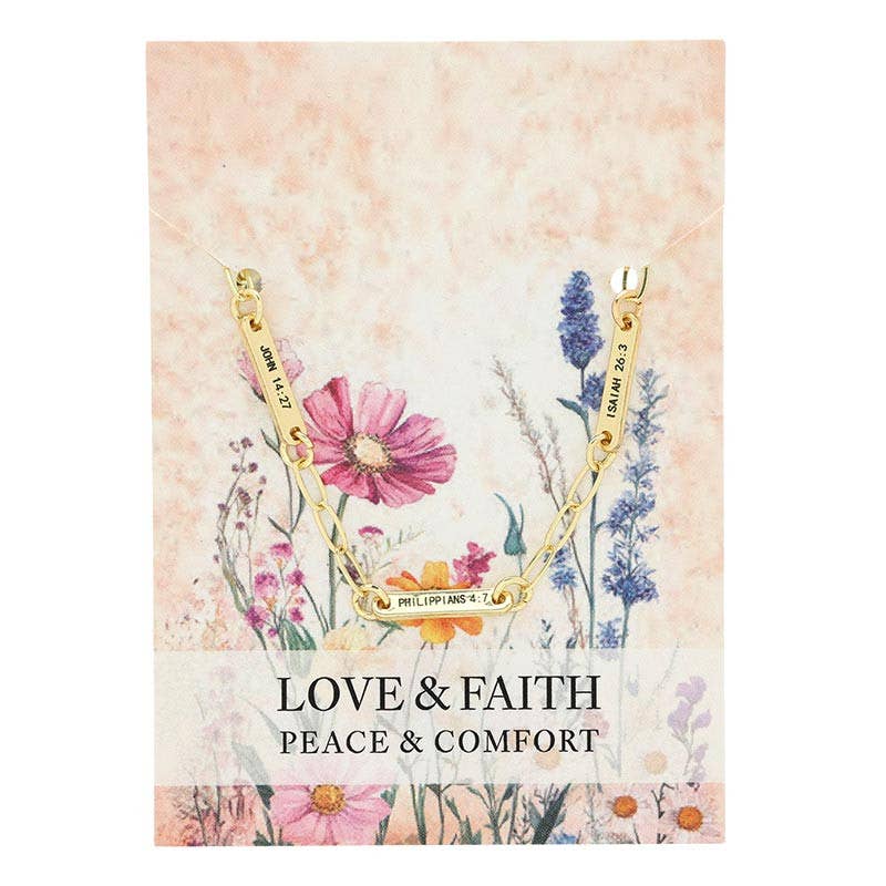 Love & Faith Gold Bracelet | Assorted Inspirational Faith Bracelet