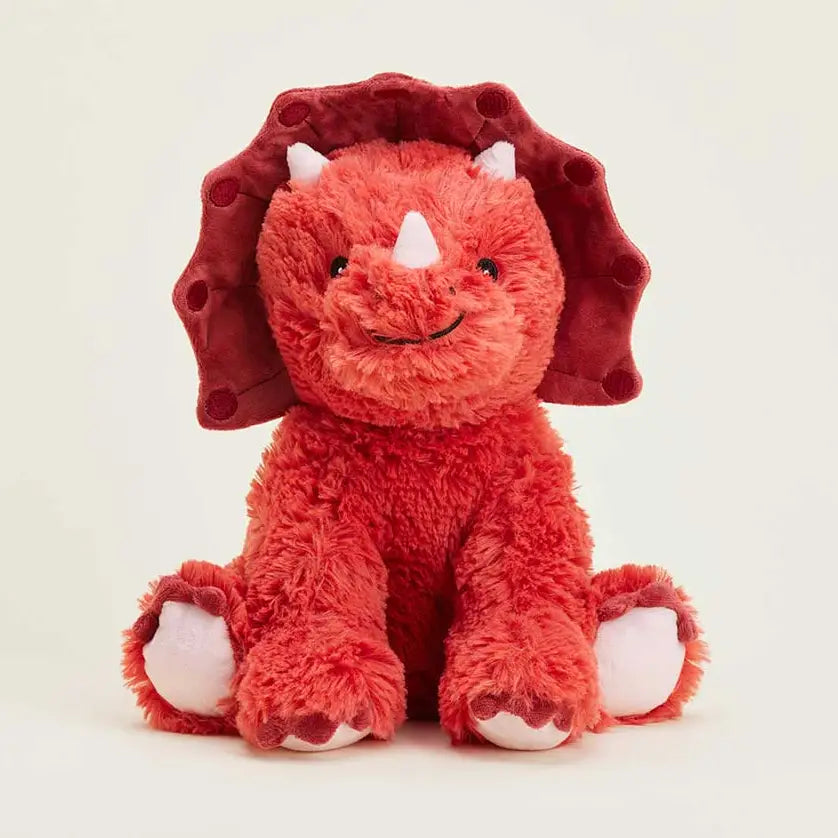 Warmies® Plush Microwavable Red Triceratops – Lavender Scented Weighted Comfort Toy