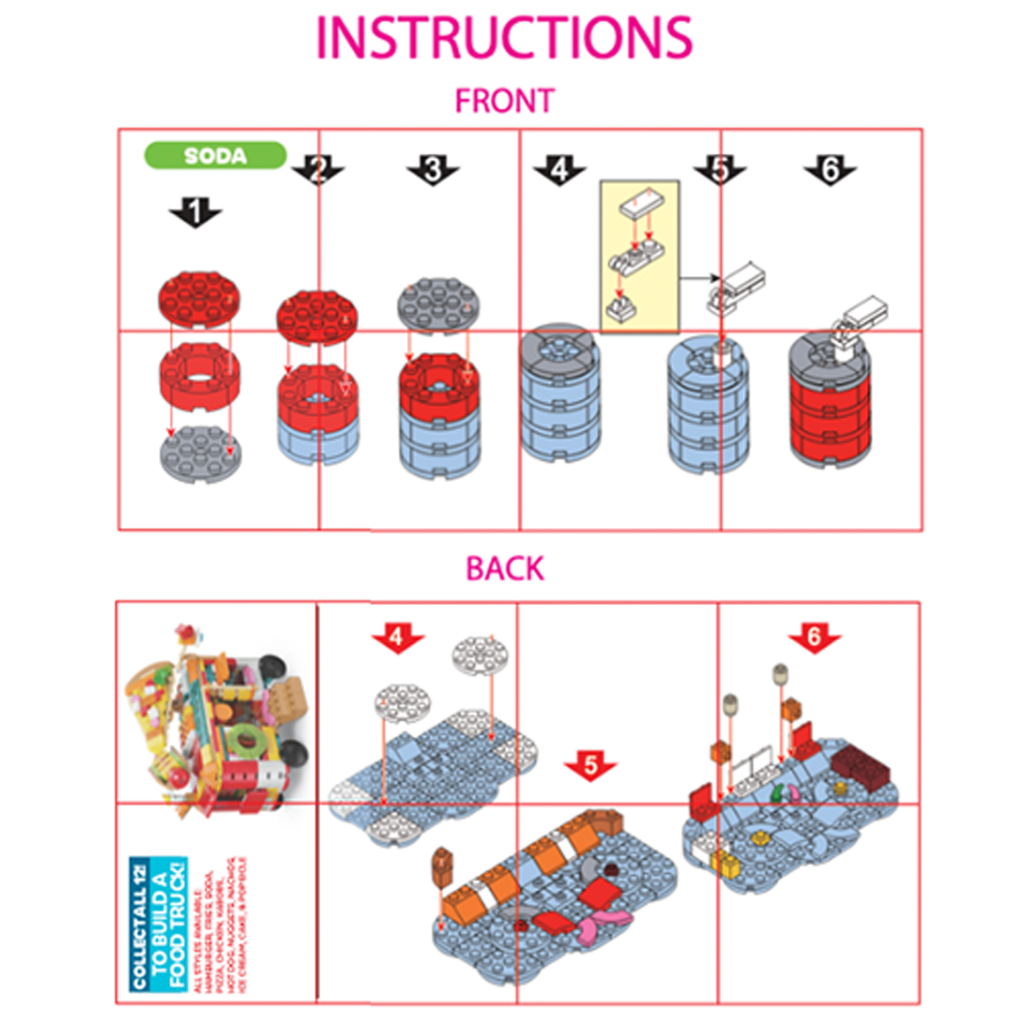 Micro Block Fast Food Set