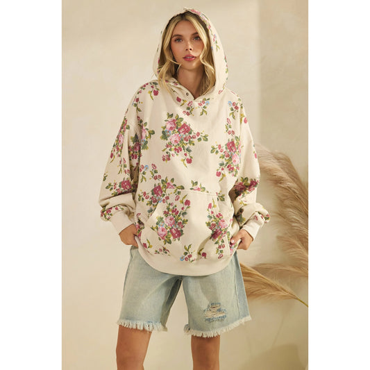 Blush Garden Fleece Hoodie 🌸