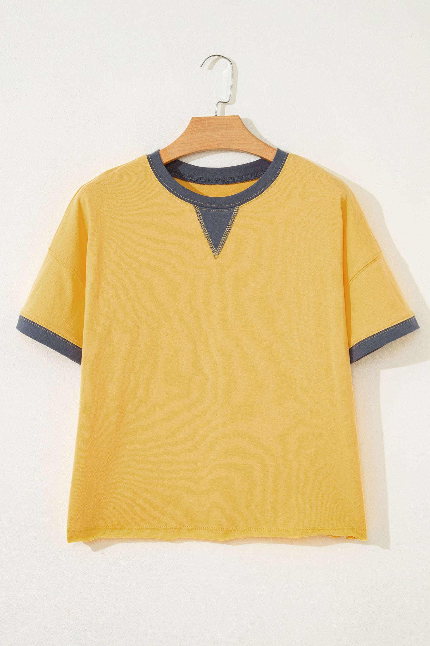 Sunny Days Contrast Trim Tee ☀️