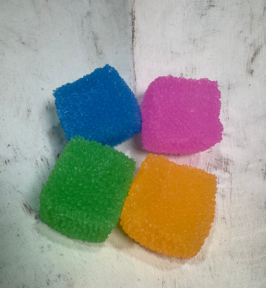 Bumpy Cube Squish Toy | Assorted Color Sensory Fidget Cube