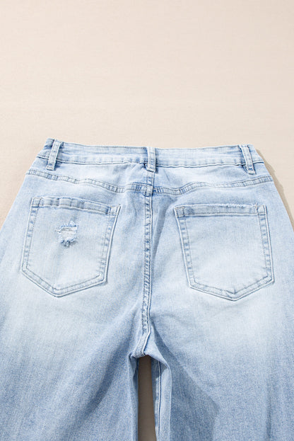 ~PREORDER ~ Beau Blue Light Wash Distressed Straight Jeans ~PREORDER ~