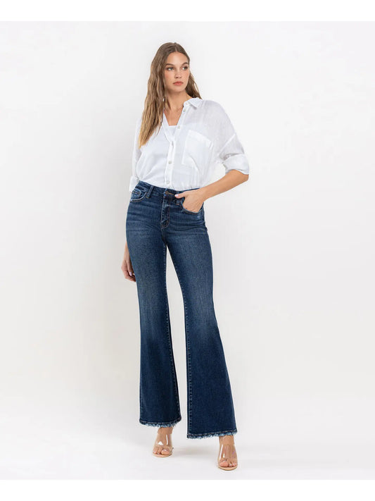 High Rise Relaxed Flare Jeans Vervet