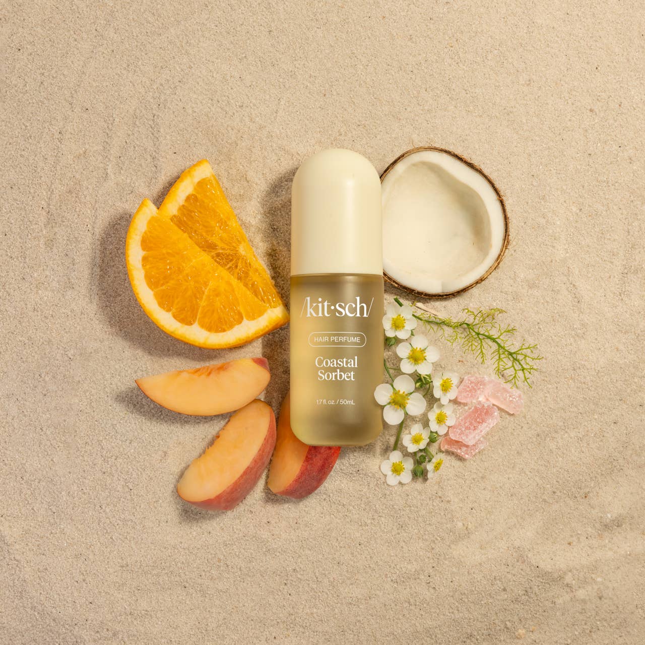 Kitsch Coastal Sorbet Hair Perfume – Coconut & Citrus Hair Mist for Odor Elimination & Shine