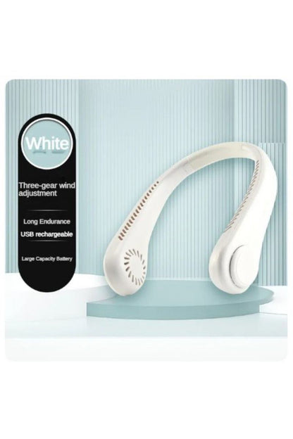 Portable Hands‑Free Bladeless Neck Fan | Lightweight 360° Personal Cooling Fan