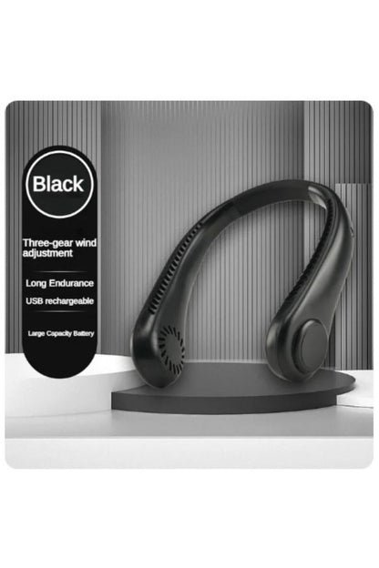 Portable Hands‑Free Bladeless Neck Fan | Lightweight 360° Personal Cooling Fan