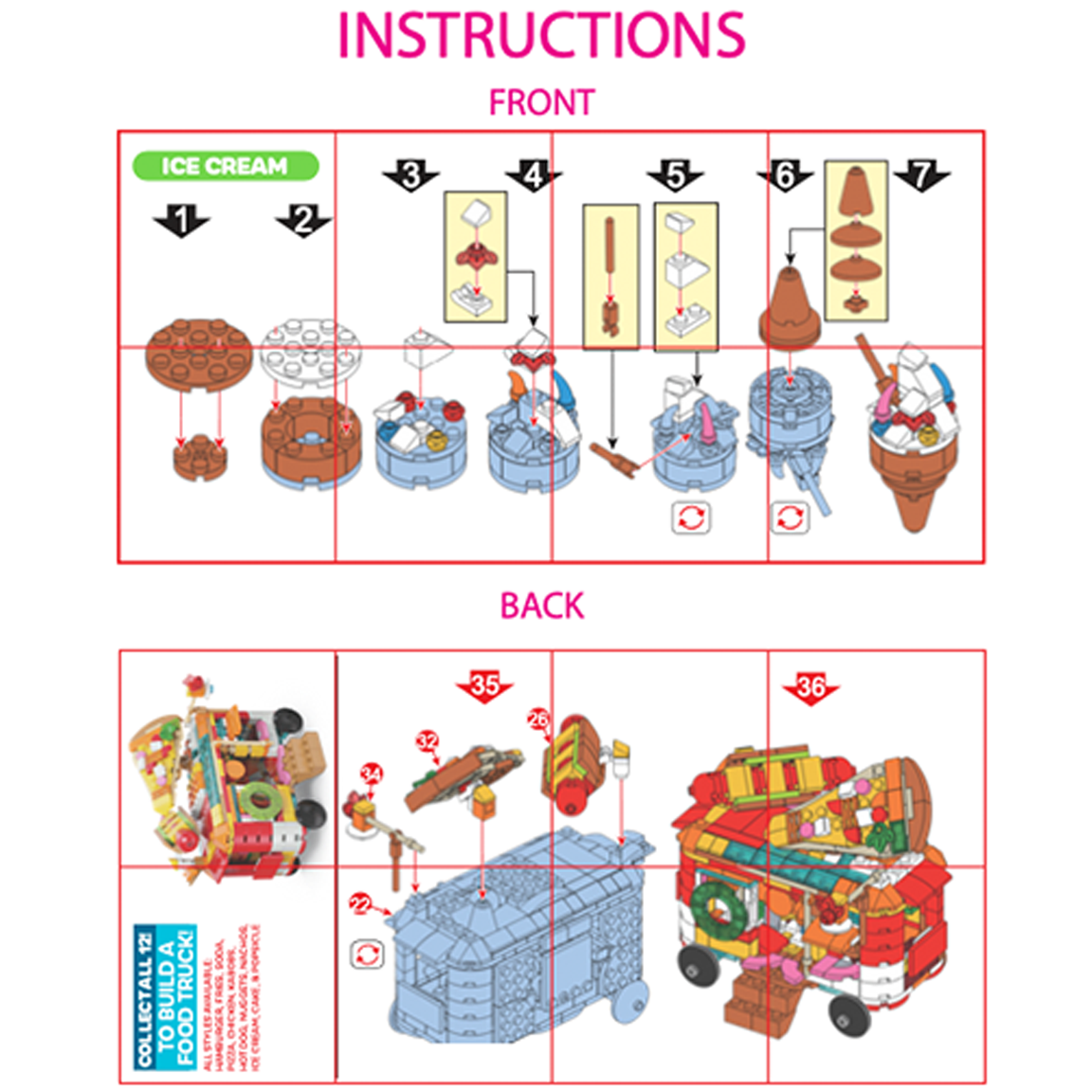 Micro Block Fast Food Set