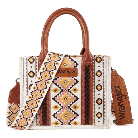 Wrangler Southwestern Print Small Canvas Tote/Crossbody