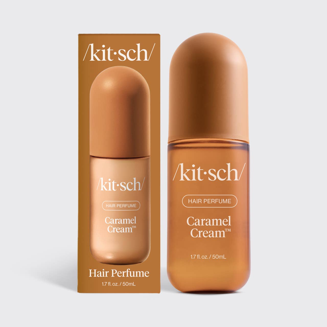 Kitsch Caramel Cream Hair & Body Perfume Mist | Salted Caramel Vanilla Deodorizing Fragrance Spray